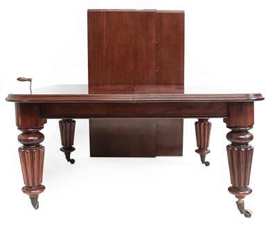 Lot 795 - A Victorian Mahogany Extending Dining Table,...