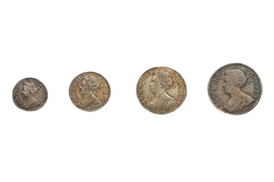 Lot 92 - Queen Anne, Maundy Oddments, 4 coins...