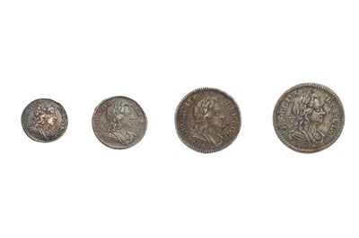 Lot 93 - George I, Maundy Oddments, 4 coins comprising:...