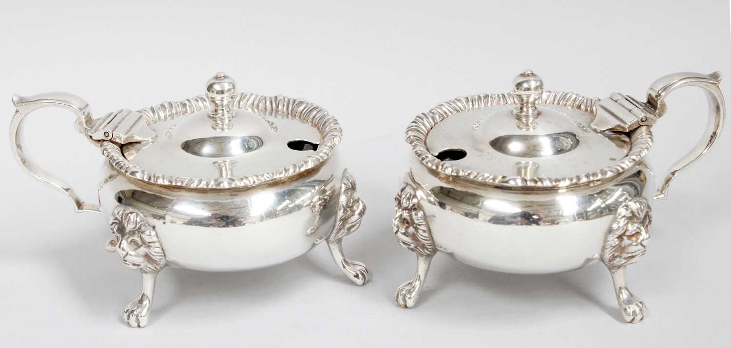 Lot 77 - A Pair of Edward VIII Silver Mustard-Pots, by...