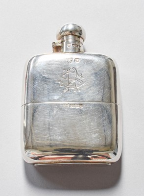 Lot 110 - A George V Silver Hip-Flask, by G. and J. W....