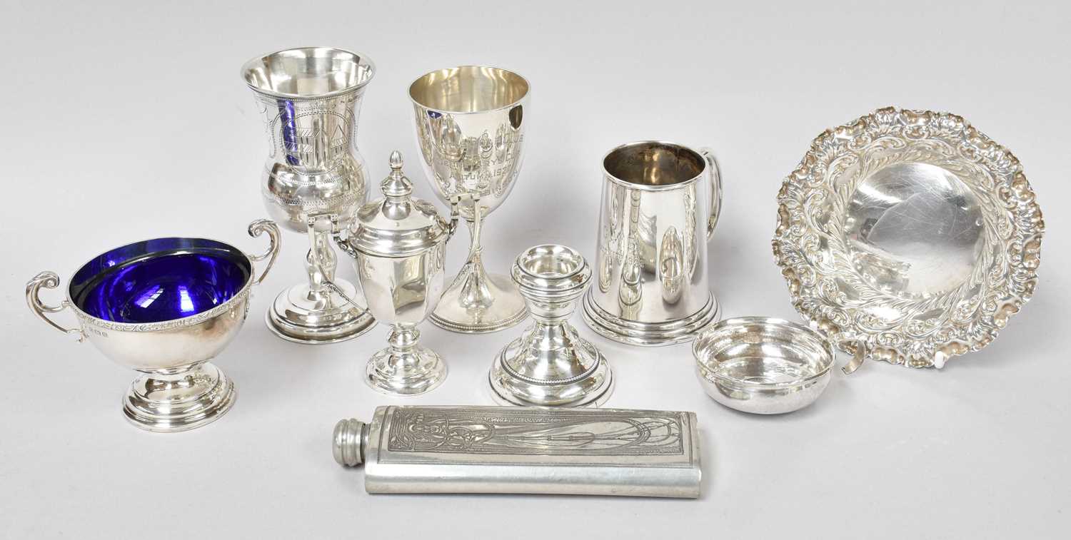 Lot 22 - A Collection of Assorted Silver, comprising a...