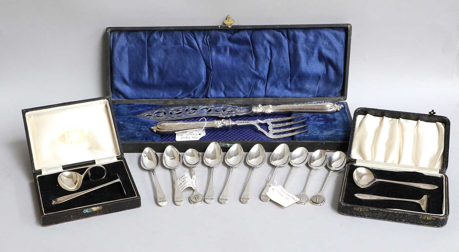 Lot 38 - A Collection of Assorted Silver Flatware,...