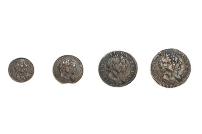 Lot 90 - William and Mary, Maundy Oddments, 4 coins...