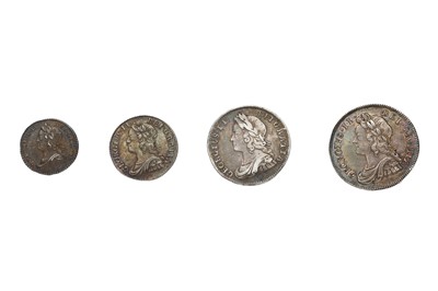 Lot 94 - George II, Maundy Oddments, 4 coins comprising:...