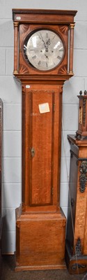 Lot 1386 - An Oak Eight Day Longcase Clock, 12'' circular...