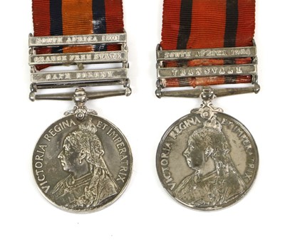 Lot 18 - Two Queen's South Africa Medals, one with...