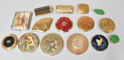 Lot 28 - A Collection of Assorted Gilt-Metal Compacts,...