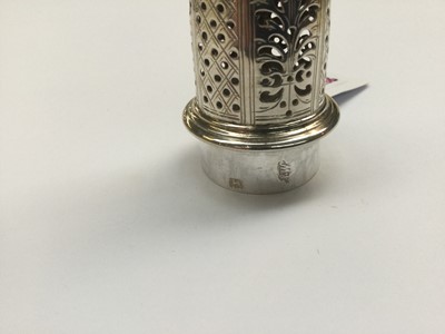 Lot 18 - A George II Silver Caster, by Samuel Wood,...