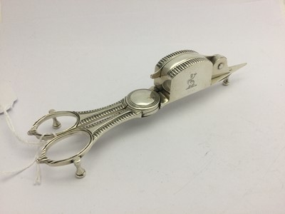 Lot 2012 - A Pair of George III Silver Candle-Snuffers