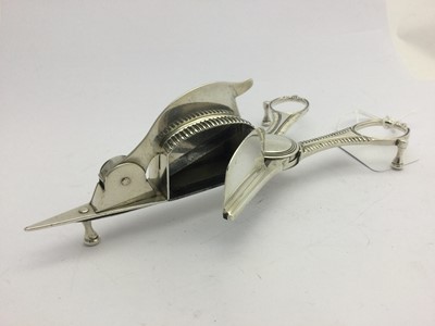 Lot 2012 - A Pair of George III Silver Candle-Snuffers