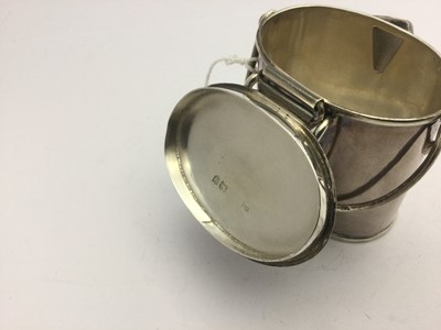 Lot 2042 - A Victorian Silver Novelty Cream-Pail