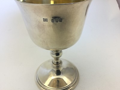 Lot 2103 - A Pair of Irish Silver Goblets