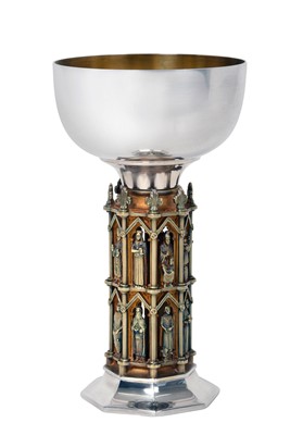 Lot 2114 - An Elizabeth II Parcel-Gilt Silver Commemorative Goblet