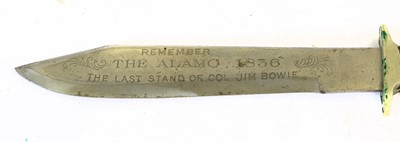 Lot 196 - A Bowie Knife, the 27cm clip-point steel blade...