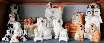 Lot 187 - A Collection of Victorian Staffordshire...