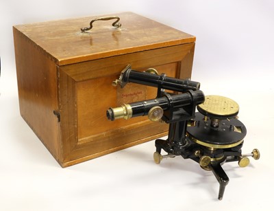 Lot 72 - C Baker (London) Binocular Microscope