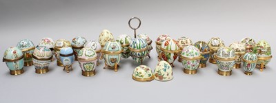 Lot 170 - Halcyon Days Enamels, a collection of Easter...
