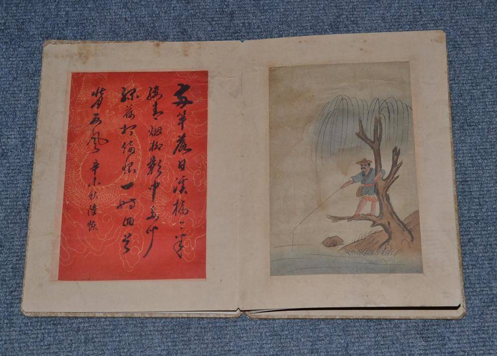 Lot 120 - Chinese picture books bound in a concertina style