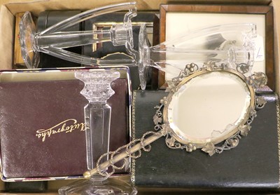 Lot 373 - Assorted Items, comprising a black leather...