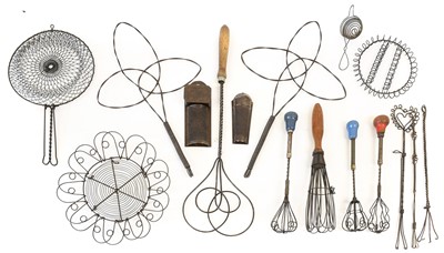 Lot 508 - Assorted Kitchenalia, comprising wire work...