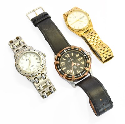 Lot 3 - A Quartz Bulova Wristwatch, Lithit wristwatch...