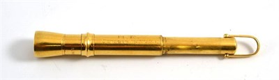 Lot 129 - An 18ct gold Sampson & Mordan cigar cutter, marks worn