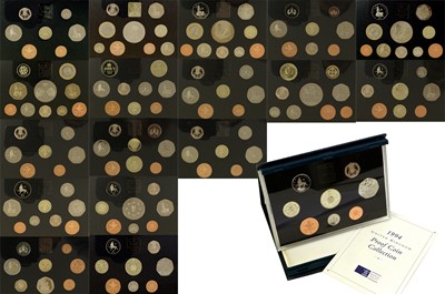 Lot 382 - 17 UK Proof Sets, comprising: 1984, 1985, 1986,...