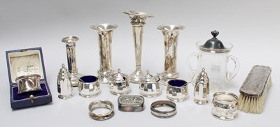 Lot 160 - A Collection of Assorted Silver, to...