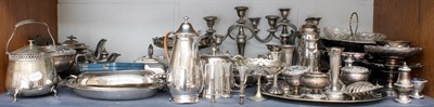 Lot 178 - A Collection of Assorted Silver Plate, to...