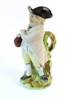 Lot 47 - A Pearlware Hearty Goodfellow Toby Jug, 19th...