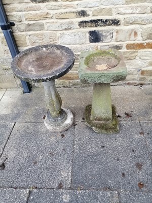 Lot 1230 - A 19th Century Carved Stone Bird Bath, the...