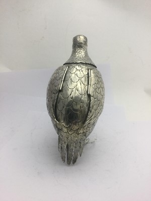 Lot 2081 - A German Silver Cup or Decanter in the form of a Game Bird