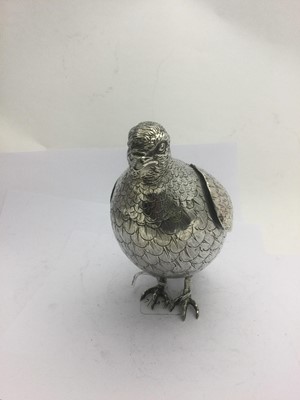 Lot 2081 - A German Silver Cup or Decanter in the form of a Game Bird