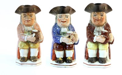 Lot 70 - A Pearlware Toby Jug of Ordinary Type, 19th...