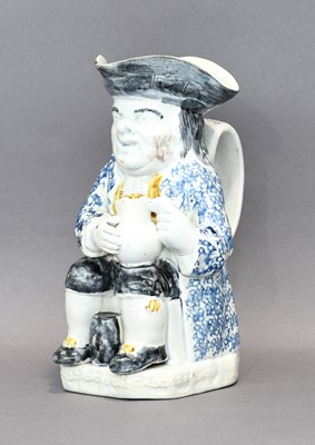 Lot 95 - A Pearlware Toby Jug on Collier Type Base,...