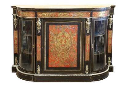 Lot 1378 - A Louis XVI Style Ebonised, Red Tortoiseshell...