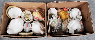 Lot 343 - A Collection of Staffordshire Pottery Hen...