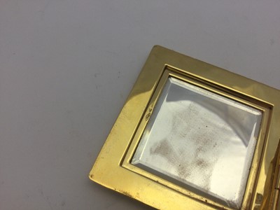 Lot 2075 - A Continental Diamond-Set Two-Colour Gold Compact