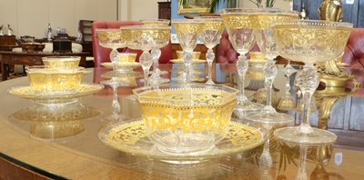 Lot 36 - A Salviati Glass Table Suite, late 19th/early...