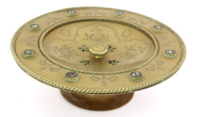 Lot 511 - A Victorian Brass Tazza, in Renaissance style,...