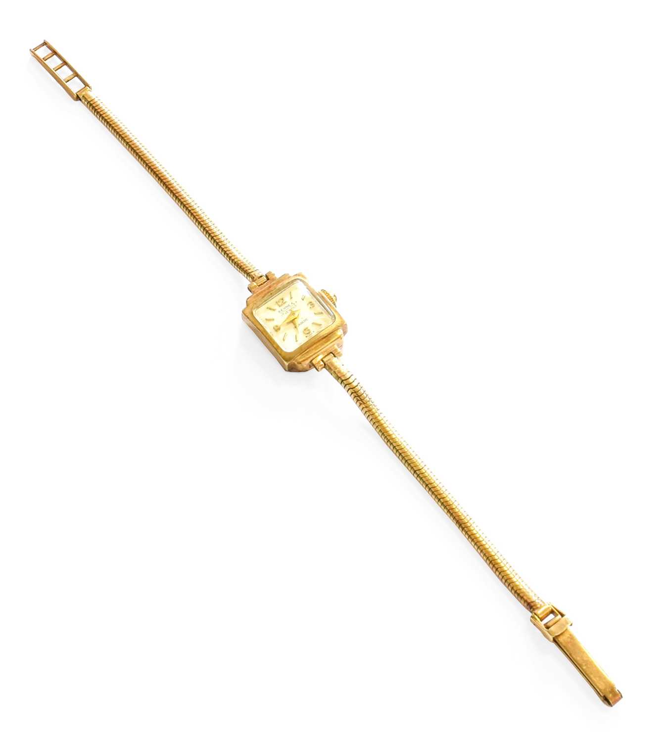 Lot 2 - A lady's 9 carat gold Bernex wristwatch
