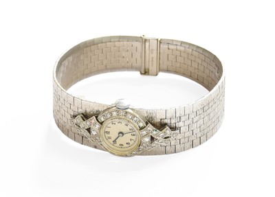 Lot 6 - A Lady's Diamond Set Wristwatch, bracelet...