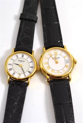 Lot 148 - Two ladies Raymond Weil wristwatches