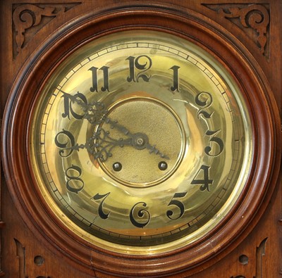 Lot 60 - A Superb  Symphonion Style No. 30ST 13.1/2-inch Upright Longcase Disc Musical Box Timepiece