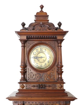 Lot 60 - A Superb  Symphonion Style No. 30ST 13.1/2-inch Upright Longcase Disc Musical Box Timepiece