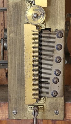 Lot 60 - A Superb  Symphonion Style No. 30ST 13.1/2-inch Upright Longcase Disc Musical Box Timepiece