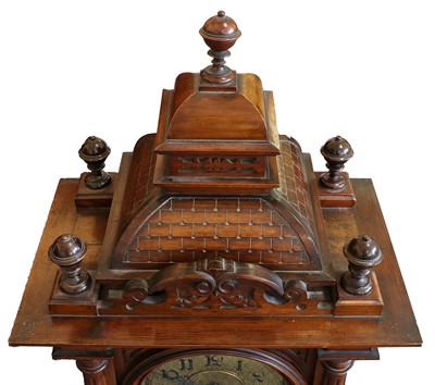 Lot 60 - A Superb  Symphonion Style No. 30ST 13.1/2-inch Upright Longcase Disc Musical Box Timepiece