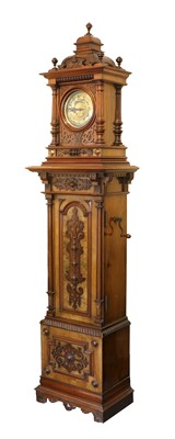 Lot 60 - A Superb  Symphonion Style No. 30ST 13.1/2-inch Upright Longcase Disc Musical Box Timepiece