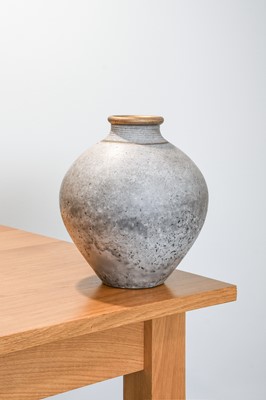 Lot 203 - Tim Andrews (born 1960): A Raku Vase, ovoid,...